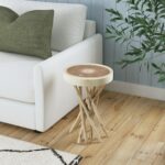 Merrill Organic Teak Branch Accent Side Table - Image 6