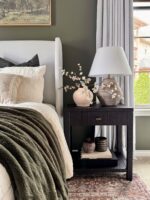 Gia Raffia Wrapped Solid Wood Nightstand