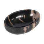 Kiena Carved Petrified Wood Oval Bowl - Image 5