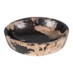 Kiena Carved Petrified Wood Oval Bowl - Image 8