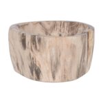 Kiena Carved Petrified Wood Organic Bowl - Image 5