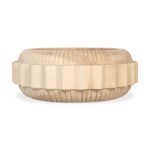 Dialah Munggur Wood Geometric Hand-Carved Decorative Bowl - Image 3