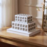 Cassia Rectangular Carved Natural Horn Nesting Box, Set of 2 - Image 2