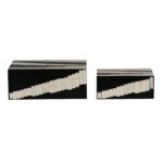 Kamari Rectangular Resin Inlay Nesting Box, Set of 2 - Image 4