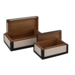 Alba Rectangular Resin Inlay Nesting Box, Set of 2 - Image 2