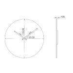 Sunburst Textured Metal Wall Clock - Image 6