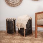 Luz Round Handwoven Rattan Storage Basket, Set of 2 - Image 5