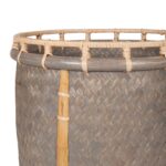 Luz Round Handwoven Rattan Storage Basket, Set of 2 - Image 3