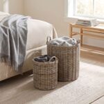 Moana Handwoven Rattan Storage Basket, Set of 2 - Image 2