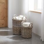 Moana Handwoven Rattan Storage Basket, Set of 2 - Image 6