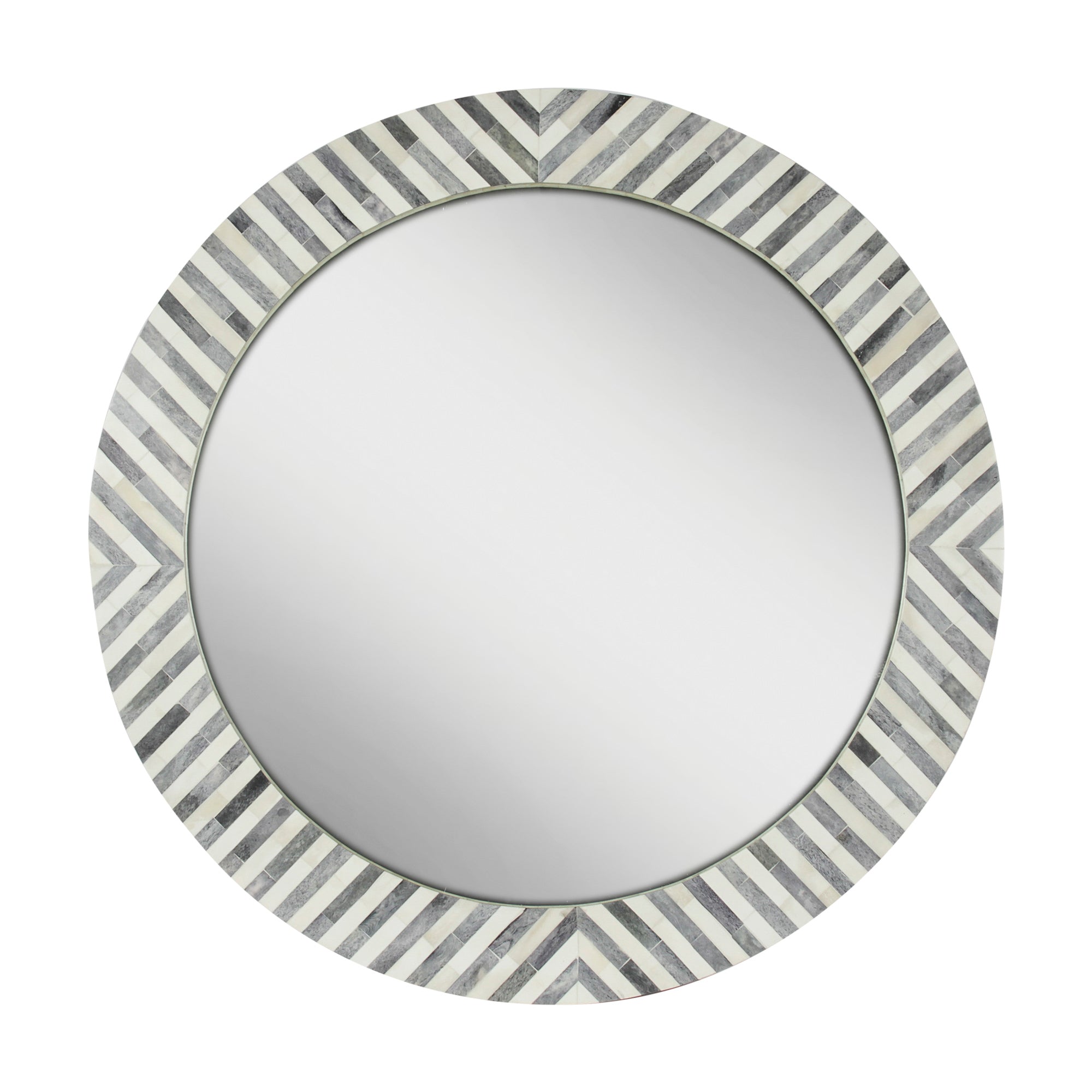 AM-317016-GR_001 Aurora Bone Inlay Wall Mirror - Image 1