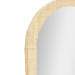 Gia Raffia Wrapped Wall Mirror, 22" - Image 11
