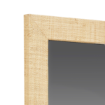 Gia Raffia Wrapped Wall Mirror, 22" - Image 15