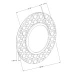 Jemma Round Capiz Shell Wall Mirror, 27" - Image 7