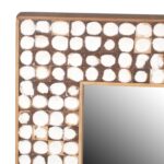 Mila Rectangular Recycled Coconut Shell Wall Mirror - Image 6