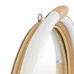 Marina Round Handwoven Rattan Wall Mirror, 23" - Image 9