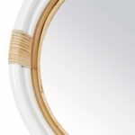 Marina Round Handwoven Rattan Wall Mirror, 23" - Image 10