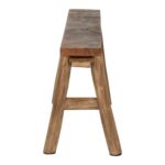Ember Narrow Solid Acacia Wood A-Frame Bench - Image 4