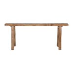 Ember Narrow Solid Acacia Wood A-Frame Bench - Image 3