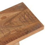 Ember Narrow Solid Acacia Wood A-Frame Bench - Image 5