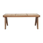 Franco Woven Cane Solid Wood Bench - Image 14