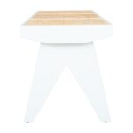 Franco Woven Cane Solid Wood Bench - Image 10