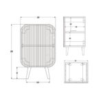Iggy Solid Mango Wood Storage Cabinet - Image 10