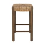 Cruz Banana Leaf Rush Counter Stool, Set of 2 - Image 3
