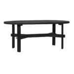 Acacia Oval Solid Wood Coffee Table - Image 7