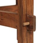 Acacia Oval Solid Wood Coffee Table - Image 6