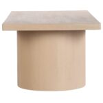 Half Moon Curved Solid Mango Wood Coffee Table - Image 7