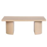 Half Moon Curved Solid Mango Wood Coffee Table - Image 8