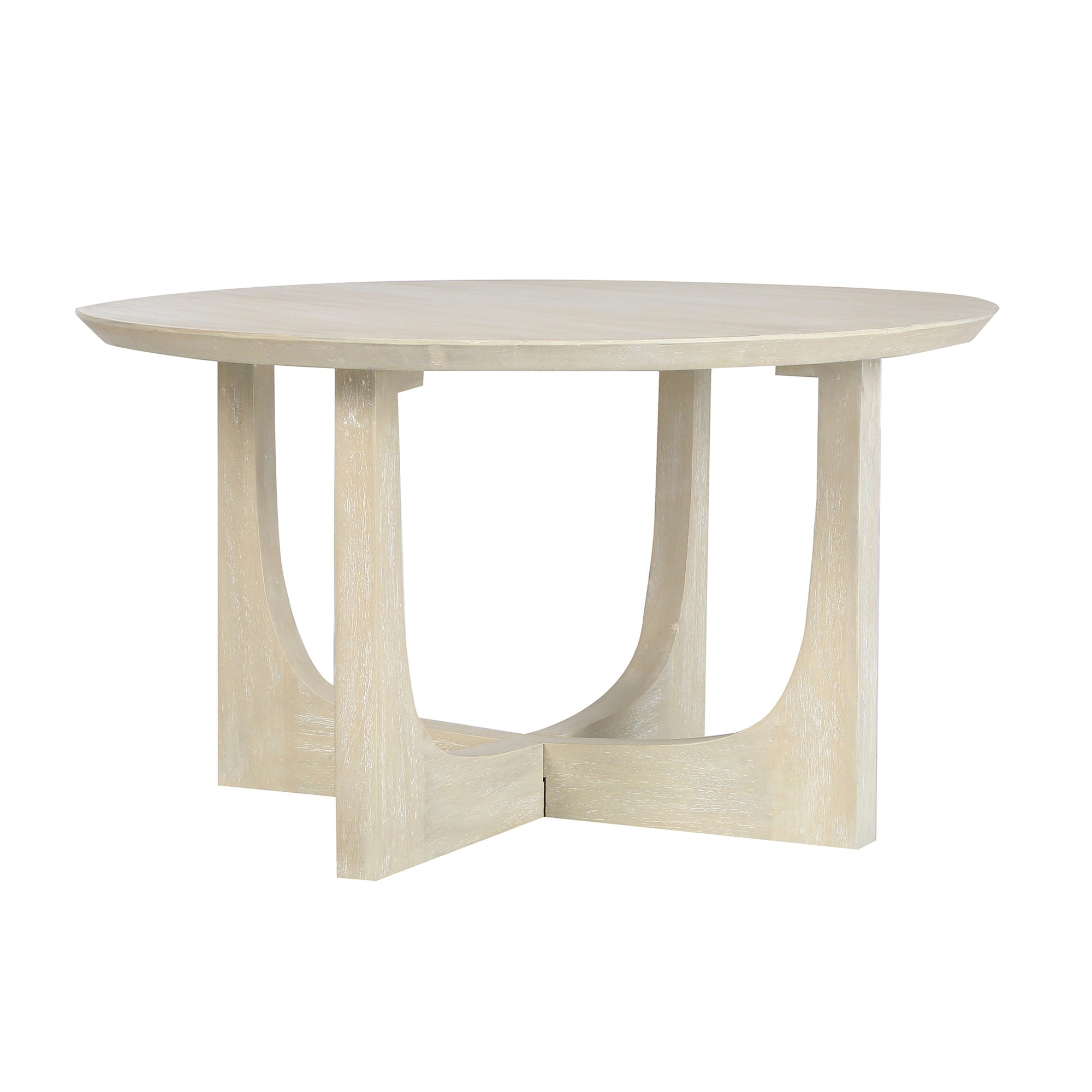 CT-329106-IV_001_93c95179-6cbf-4034-b9d5-fe9cf21d29bf Reverse Arch Round Solid Mango Wood Coffee Table - Image 1