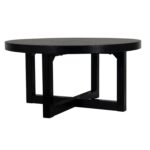 Christie Round Bayur Wood Cross-Base Coffee Table