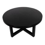 Christie Round Bayur Wood Cross-Base Coffee Table - Image 4