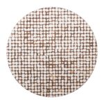 Mila Round Recycled Coconut Shell Pedestal Coffee Table - Image 3