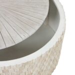 Fulton Round Teak Storage Coffee Table - Image 4