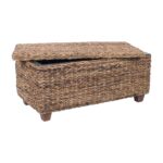 Abella Woven Rectangular Storage Coffee Table - Image 4