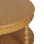 Elanor Round Turned Leg Coffee Table With Shelf - Image 7