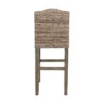 Duvall Handwoven Rattan and Teak Accent Stool - Image 5