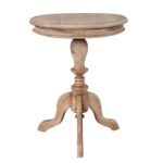 Leona Solid Wood Pedestal Accent Table