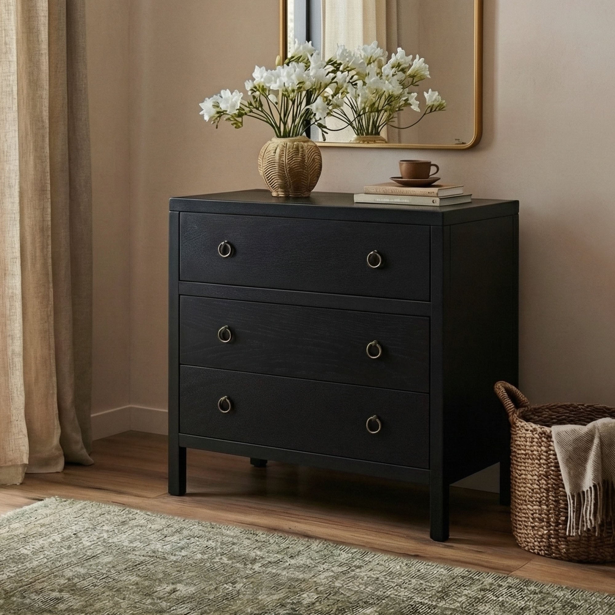DR-68585-BKV-002-ALL3D Callan 3 Drawer Dresser - Image 1