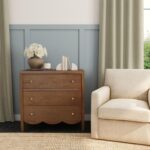 Morrowind Scalloped Solid Wood 3-Drawer Dresser