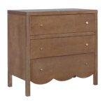 Morrowind Scalloped Solid Wood 3-Drawer Dresser - Image 2