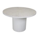 Bianca Round Solid Mango Wood Dining Table, 48" - Image 2