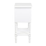 Nova Hand-Carved Solid Wood 2-Drawer Side Table - Image 4