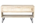 Levi Solid Wood 3-Drawer Storage Console Table - Image 6