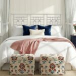 Annalisa Handwoven Rattan Lattice Headboard - Image 5