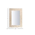 Campbell Rectangular Capiz Shell Wall Mirror, 27" - Image 7