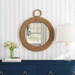 Aspen Round Handwoven Jute Rope Wall Mirror - Image 8